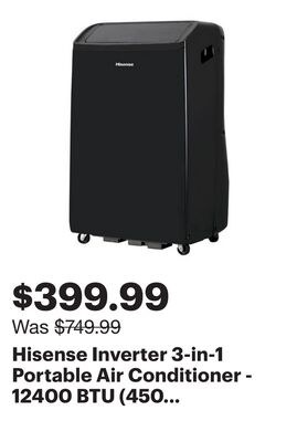 Hisense Inverter 3-in-1 Portable Air Conditione…