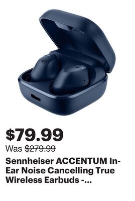 Sennheiser ACCENTUM In-Ear Noise Cancelling Tru…