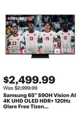Samsung 65" S90H Vision AI 4K UHD OLED HDR+ 120…