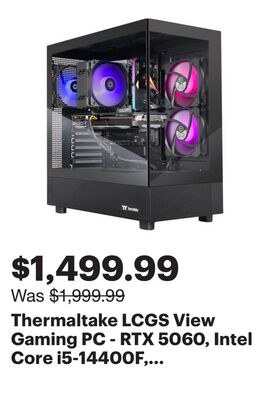 Thermaltake LCGS View Gaming PC - RTX 5060, Int…