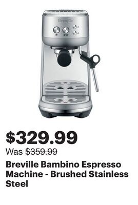 Breville Bambino Espresso Machine - Brushed Sta…