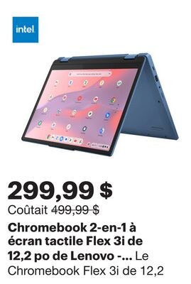 Chromebook 2-en-1 à écran tactile Flex 3i de 12…