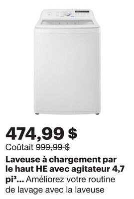 Laveuse à chargement par le haut HE avec agitat…