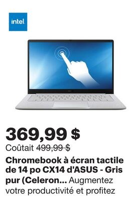 Chromebook à écran tactile de 14 po CX14 d'ASUS…
