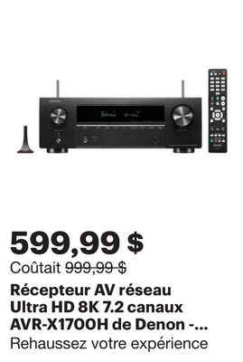 Récepteur AV réseau Ultra HD 8K 7.2 canaux AVR-…
