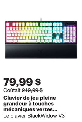 Clavier de jeu pleine grandeur à touches mécani…