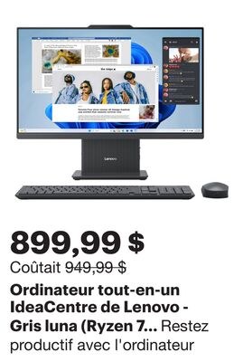 Ordinateur tout-en-un IdeaCentre de Lenovo - Gr…