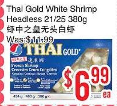 Thai Gold White Shrimp Headless 21/25