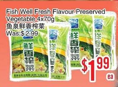 Fish Well Fresh Flavour Preserved Vegetable 4x7…