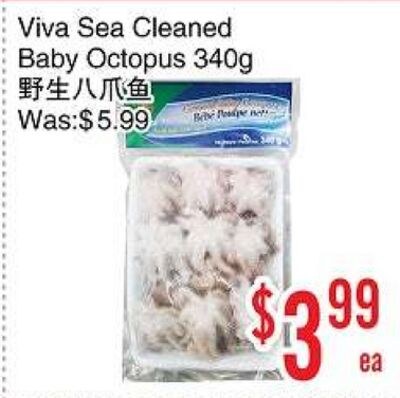 Viva Sea Cleaned Baby Octopus 340g