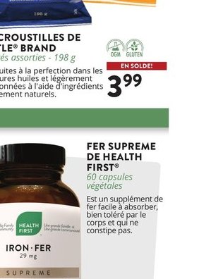 Fer Suprême de Health First