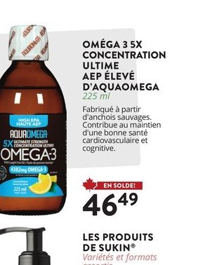 Oméga 3 SX Concentration Ultime AEP Élève d'Aqu…