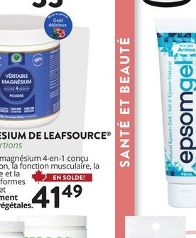 Solution Analgésique d'Epsomvel