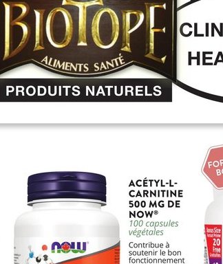 Acétyl-L-Carnitine NOW