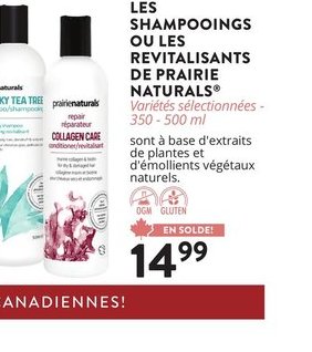 Produits Shampoings ou Revitalisants de Prairie