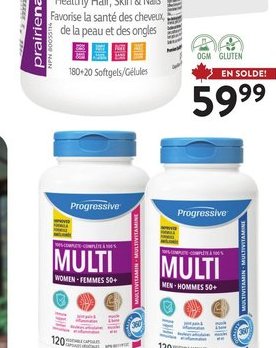VITAMINES MULTIPLES POUR FEMMES DE PROGRESSIVE