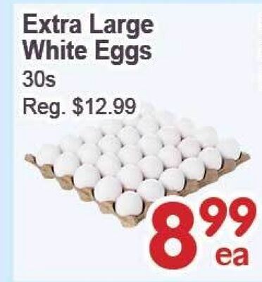 Extra Large White Eggs