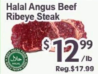 Halal Angus Beef Ribeye Steak