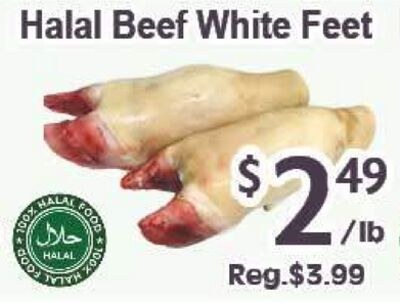 Halal Beef White Feet