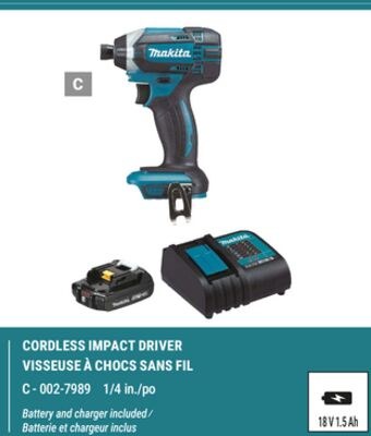 CORDLESS IMPACT DRIVER