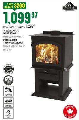 "VEGA CLASSIC" WOOD STOVE