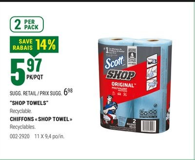 "SHOP TOWELS"