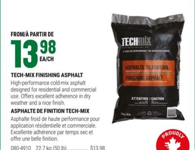 TECH-MIX FINISHING ASPHALT