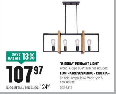 "RIBERIA" PENDANT LIGHT