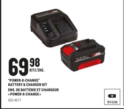 « POWER-X-CHANGE » BATTERY & CHARGER KIT