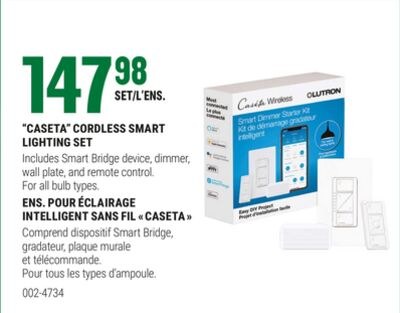"CASETA" CORDLESS SMART LIGHTING SET