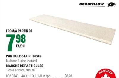PARTICLE STAIR TREAD