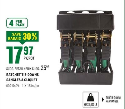 RATCHET TIE-DOWNS