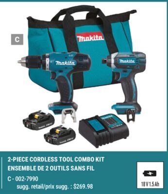 2-PIECE CORDLESS TOOL COMBO KIT