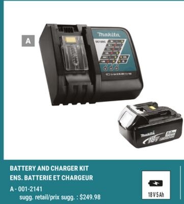 BATTERY AND CHARGER KIT