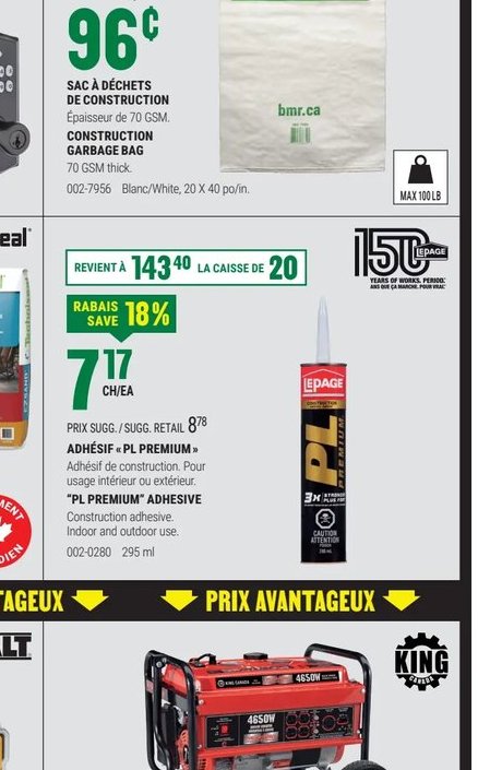 Sac à Rebuts de Construction