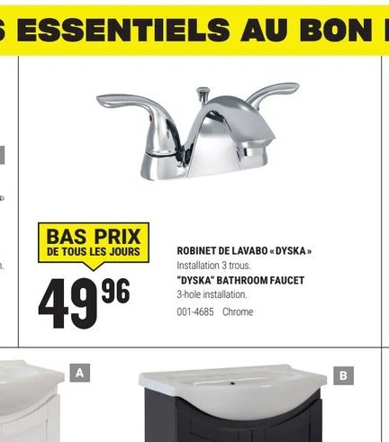 Robinet de lavabo Hydra+