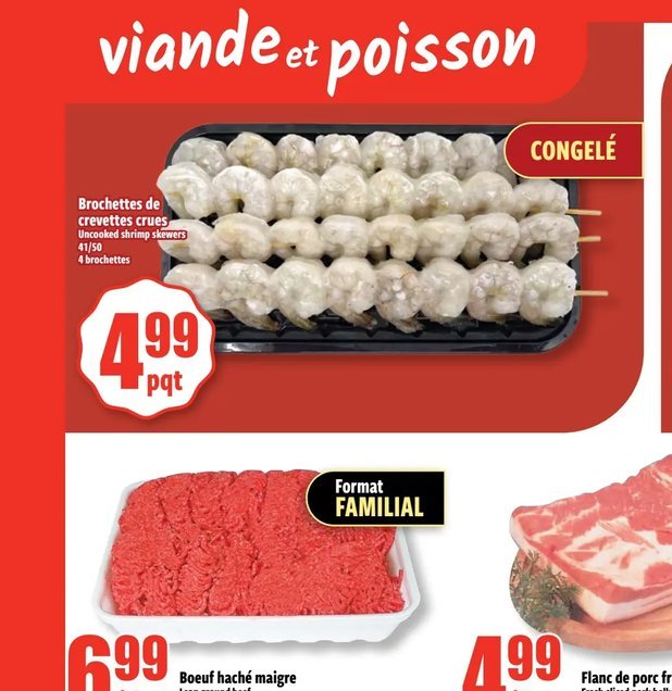 Brochettes de crevettes géantes