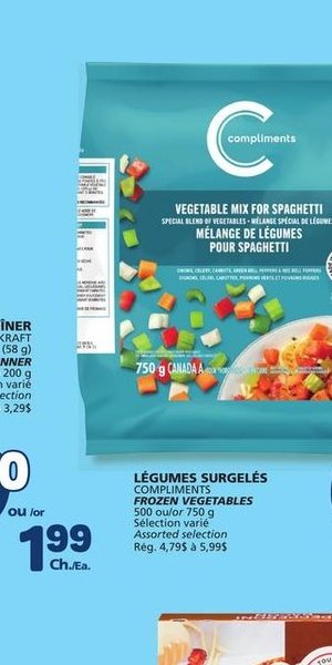 Compliments Vegetable Mix for Spaghetti