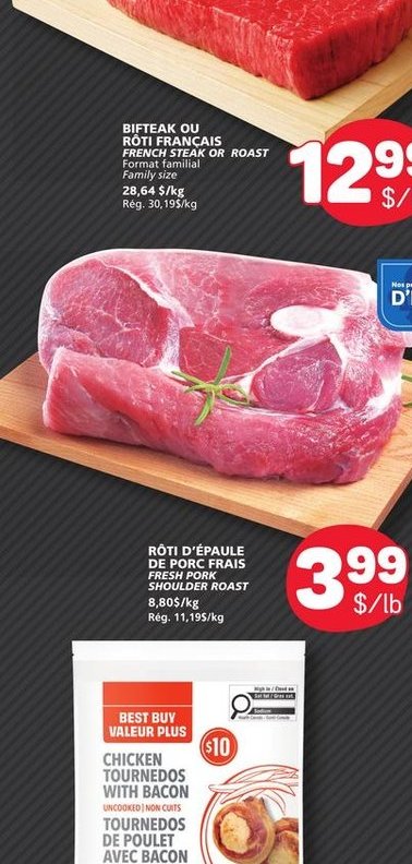 Bitteau ou Rôti français French Steak or Roast