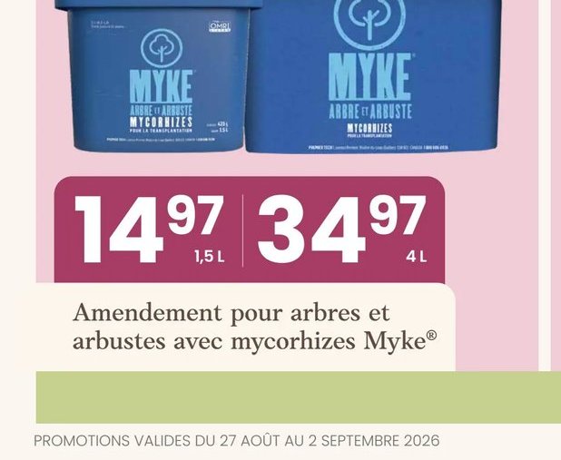 Amendement pour arbres et arbustes avec mycorhi…
