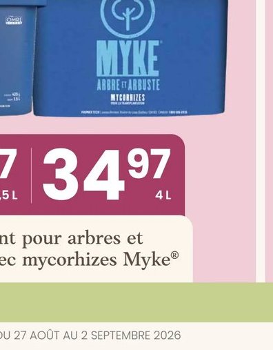 Amendement pour arbres et arbustes avec mycorhi…