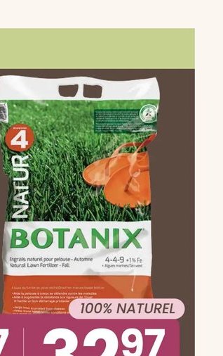 Engrais pour pelouse Botanix 100% naturel - Éta…