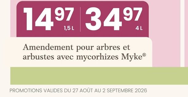 Amendement pour arbres et arbustes avec mycorhi…