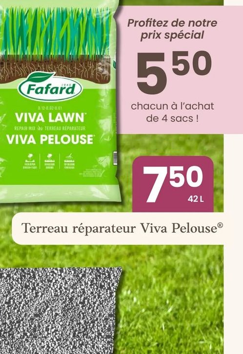 Terreau réparateur Viva Pelouse