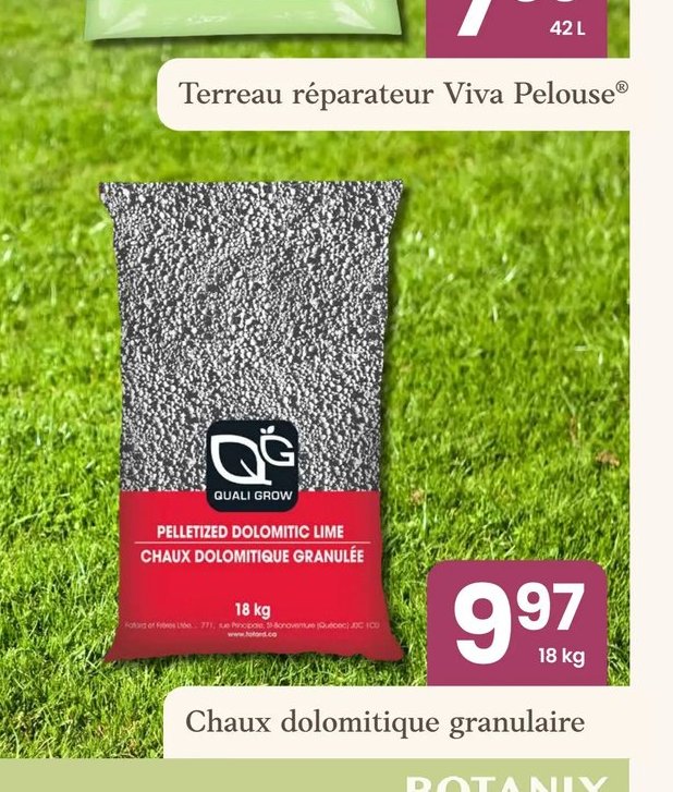 Chaux dolomitique granulaire QUALI GROW