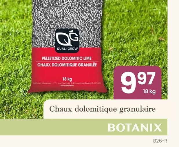 Chaux dolomitique granulaire Quali Grow