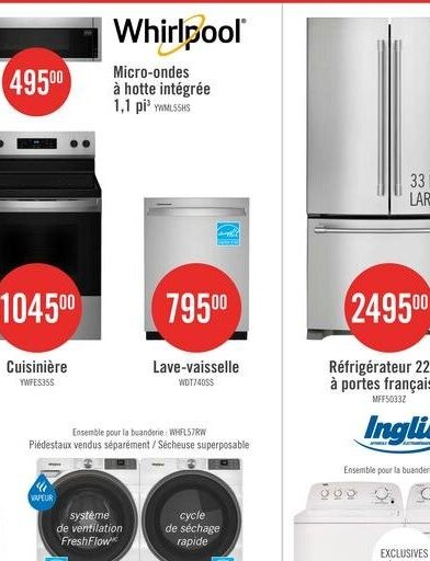 Lave-vaisselle à chargement frontal à capacité …