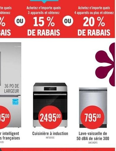 Réfrigérateur 22 pi à portes françaises Maytag