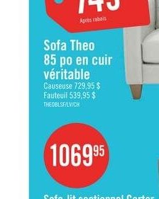 Achat spécial - Sofa Theo 85 po