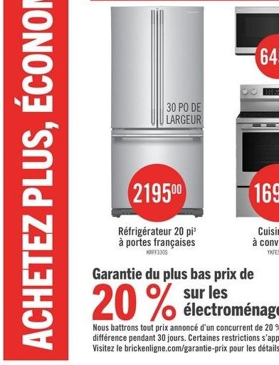 Lave-vaisselle avec commandes sur le côté LG
